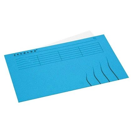 Jalema - Faltmappe Folio 100 % recycelter Karton 250 g blau | 25 Stück
