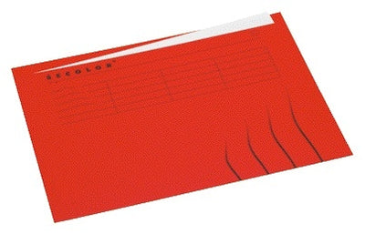 Jalema – Faltmappe mit Lasche Marke A4, 100 % recycelter Karton, 250 g, Rot | 250 Stück