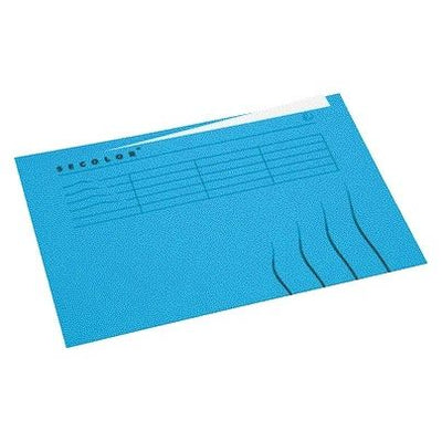 Jalema – Faltmappe mit Lasche Marke A4, 100 % recycelter Karton, 250 g, Blau | 25 Stück
