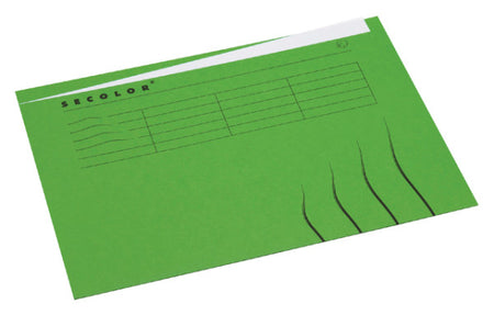 Jalema – Faltmappe mit Markenlasche A4, 100 % recycelter Karton, 250 g, Grün
