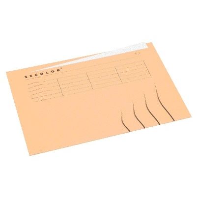 Jalema – Faltmappe mit Markenlasche A4, 100 % recycelter Karton, 250 g, Beige