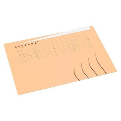 Jalema – Faltmappe mit Lasche Marke A4, 100 % recycelter Karton, 250 g, Beige | 25 Stück