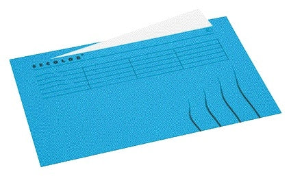 Jalema – Faltmappe mit Lasche der Marke Folio, 100 % recycelter Karton, 250 g, Blau | 25 Stück