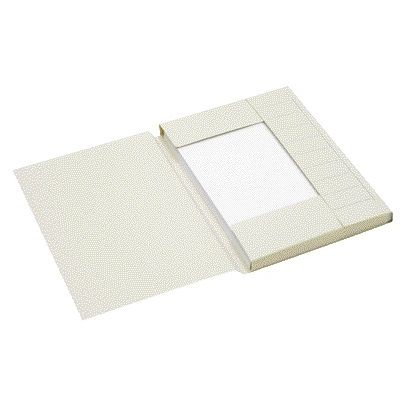 Jalema - Aktenordner A4 3 Klappen 100 % recycelter Karton 250 gr grau | 25 Stück