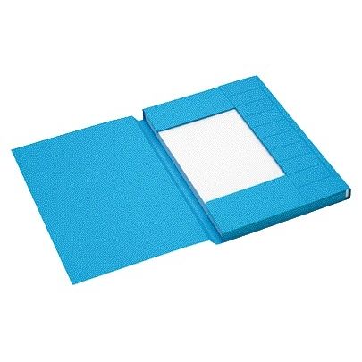 Jalema - Aktenordner A4 3 Klappen 100 % recycelter Karton 250 gr blau | 25 Stück