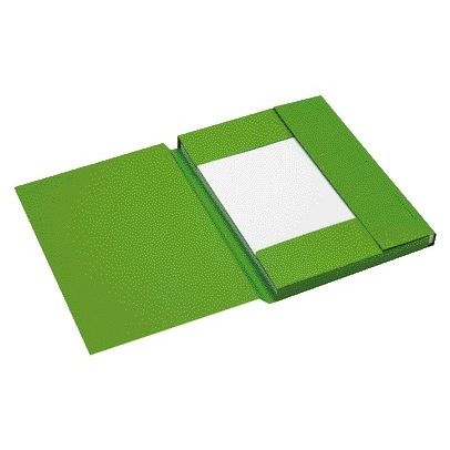 Jalema - Aktenordner A4 3 Klappen 100 % recycelter Karton 250 gr grün | 25 Stück