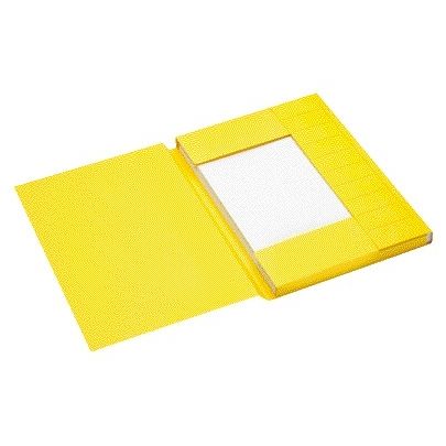 Jalema – Aktenordner A4, 3 Klappen, 100 % recycelter Karton, 250 g, Gelb
