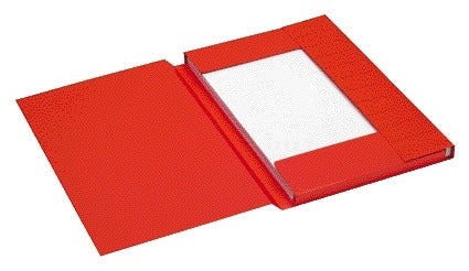 Jalema – Aktenmappe Folio, 3 Klappen, 100 % recycelter Karton, 250 g, rot | 125 Stück