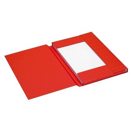 Jalema – Aktenmappe Folio, 3 Klappen, 100 % recycelter Karton, 250 g, rot | 25 Stück