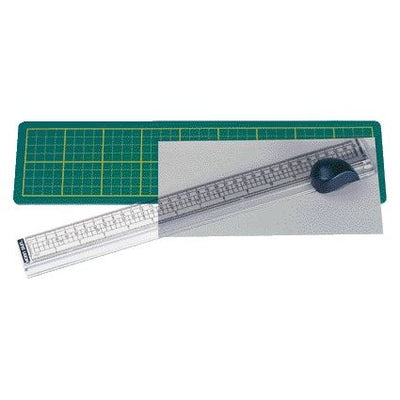Alco - Schneidelineal mit Matte 38x10cm, Schnittkante bis 33cm