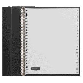 Quantore - Tabs A4 23-Loch 20-teilig mit A-Z breit grau
