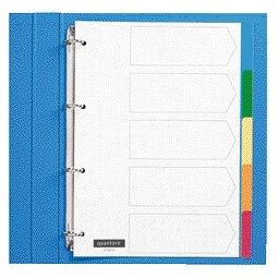 Quantore - Tabs 4-Loch 5-teilig sortierte Tabs PP