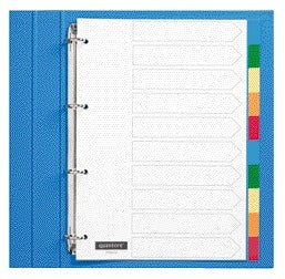 Quantore - Tabs 4-Loch 10-teilige sortierte Tabs PP