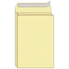 Quantore - Umschlagmusterbeutel 262x371x38mm selbstfarbig Sahne 10 Stück