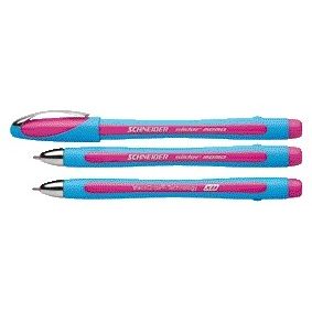 Schneider - Slider Memo Kugelschreiber extra breit rosa | 10 Stück