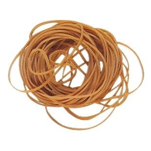 Standard-Gummiband – elastischer Standard 16 60 x 1,5 mm 500 g 2220 Stück braun | 10 Stück