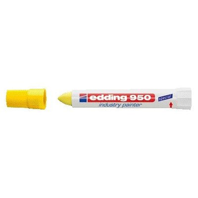 Edding - Filzstift 950 Pastenmarker Industrie rund 10mm gelb