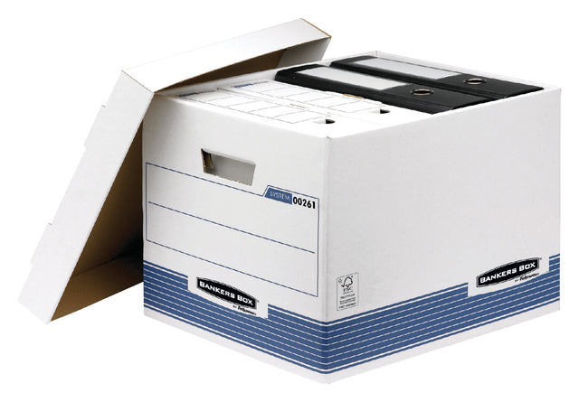 Archive Box Banker Box System Standard Weißblau