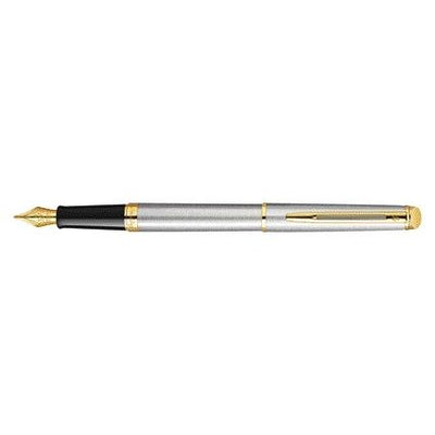 Waterman - Füllfederhalter Hémisphère Edelstahl GT mittel