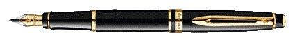 Waterman - Füllfederhalter Expert schwarz lackiert GT fein