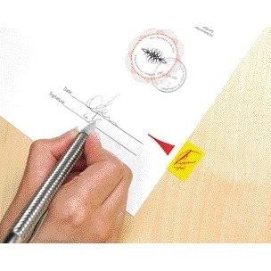 Post-it - Index Tabs 68031 Schild hier gelb | 12 Stück