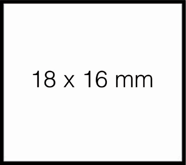 Preisetikett 18x16mm Sato Duo 16 abnehmbares Weiß