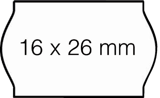 Preisetikett 16x26mm Open-Data S14/Sato Judo Abnehmbares Weiß