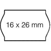 Open-Data - Preisschild 16x26mm S14/ Judo abnehmbar weiß | 36 Stück