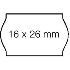 Open-Data - Preisschild 16x26mm S14/ Judo abnehmbar weiß | 36 Stück