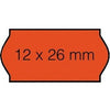 Sato - Preisschild 12x26mm Samark permanent fluoreszierend rot 1500 Stück