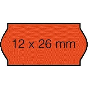 Sato - Preisschild 12x26mm Samark permanent fluoreszierend rot 1500 Stück