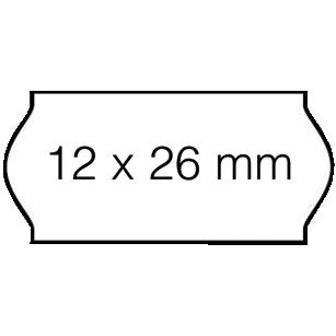 Open-Data - Preisschild 12x26mm C6 permanentweiß 1500 Stück