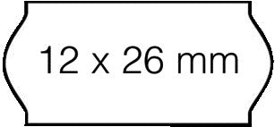 Sato -  Prijsetiket 12x26mm samark permanent wit | 10 stuks