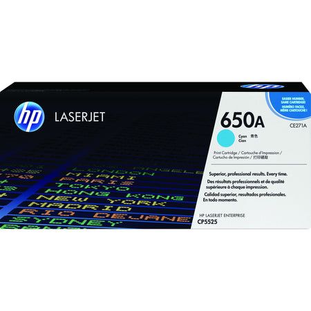 HP - Tonerkartusche ce271a 650a blau