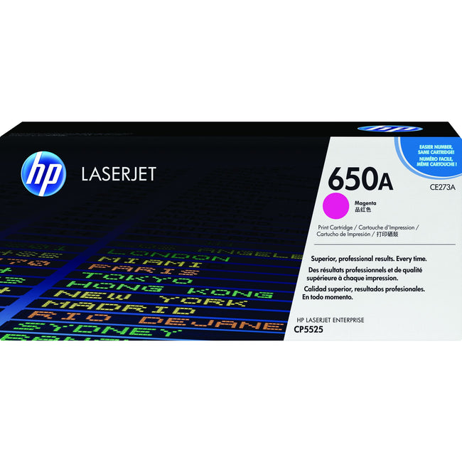 HP - Tonerkartusche ce273a 650a rot