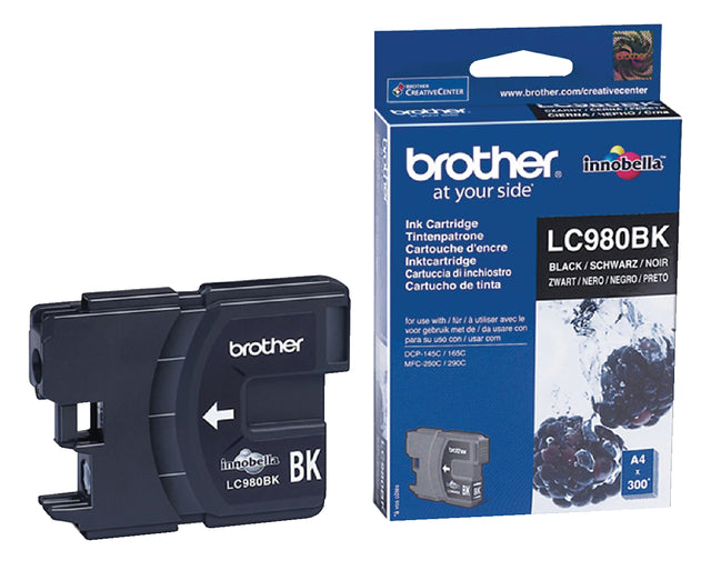 Inkcartridge Bruder LC-980BK Schwarz | 1 Stück
