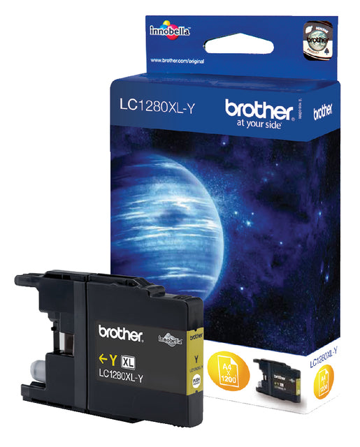 Inkcartridge Bruder LC-1280xly Geel HC
