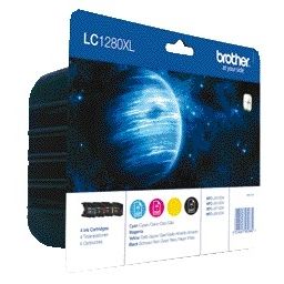 Brother - Tintenpatrone LC-1280XLVALBP schwarz + 3 Farben