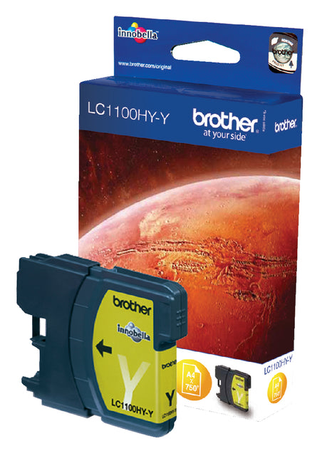 Inkcartridge Bruder LC-1100Hyy Yellow HC