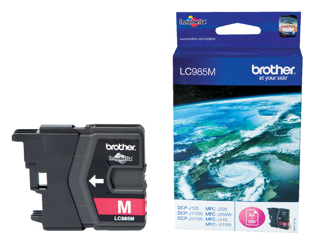Inkcartridge Bruder LC-985m rot