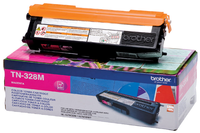 Tonercartridge Bruder TN-328M Rood