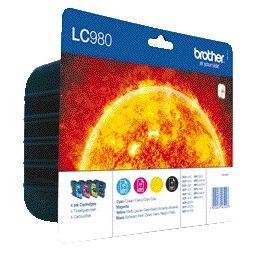 Brother - Tintenpatrone LC-980VALBP schwarz + 3 Farben