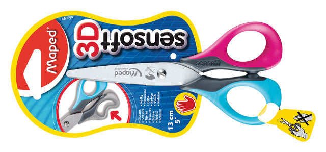 Kinderschere sensoft 13cm Links Assorti abgebildet