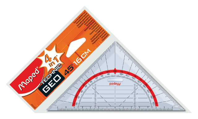 Geo -Dreieck kartierte geometrische 16 cm