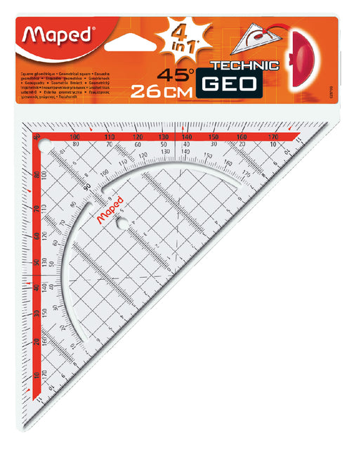 Geo -Dreieck kartiert geometrische 26 cm