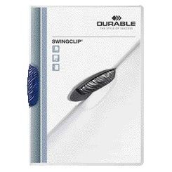 Langlebig - Klemmmappe Swingclip 30 Blatt blau