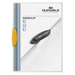 Langlebig - Klemmmappe Swingclip 30 Blatt gelb | 25 Stück