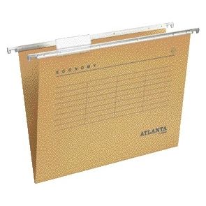 Djois - Hängemappe Economy Recycling-Folio mit V-Boden braun | 50 Stück