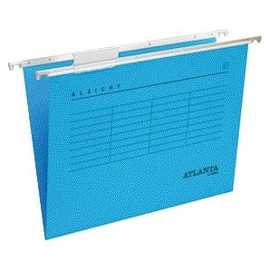Quantore - Hängemappe Djois Folio frontal recycelt V-Boden blau | 25 Stück