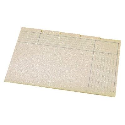 Quantore - Sortiermappe Djois folia 5 Fächer 180gr gelb | 25 Stück